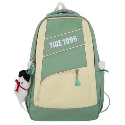 Cool Women Nylon Laptop Student Book Bag Girl Leisure Backpack Ladies Cute Fashion Female Travel Teenage College Backpack Trendy