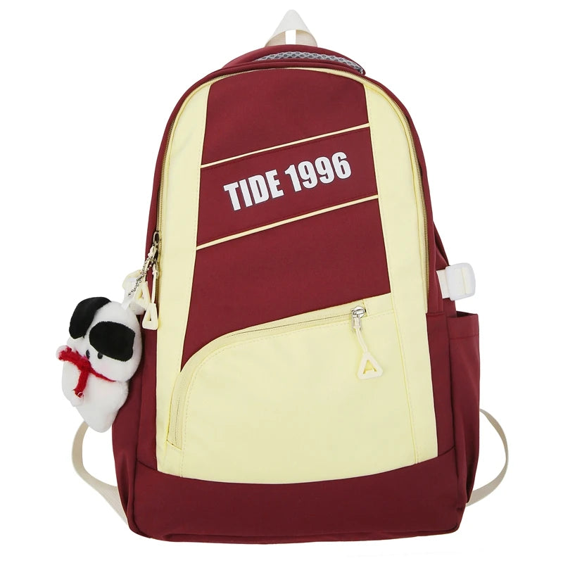 Cool Women Nylon Laptop Student Book Bag Girl Leisure Backpack Ladies Cute Fashion Female Travel Teenage College Backpack Trendy