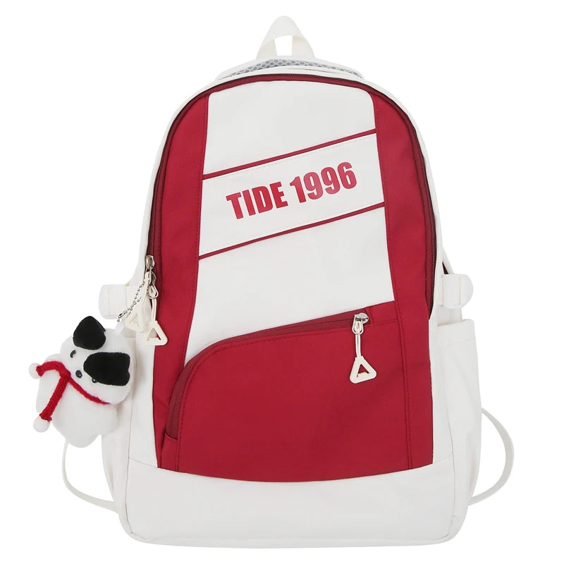 Cool Women Nylon Laptop Student Book Bag Girl Leisure Backpack Ladies Cute Fashion Female Travel Teenage College Backpack Trendy
