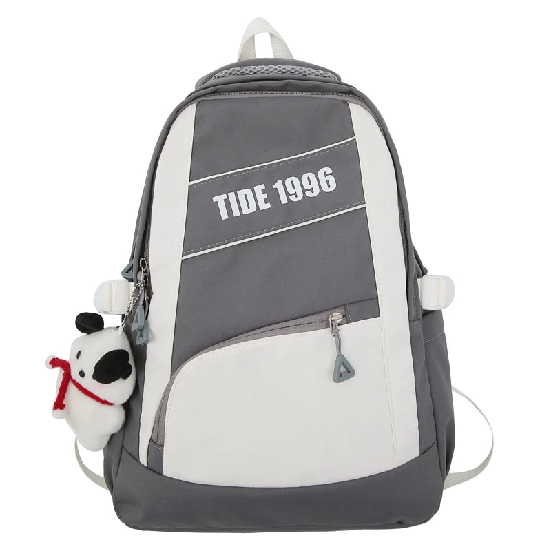 Cool Women Nylon Laptop Student Book Bag Girl Leisure Backpack Ladies Cute Fashion Female Travel Teenage College Backpack Trendy