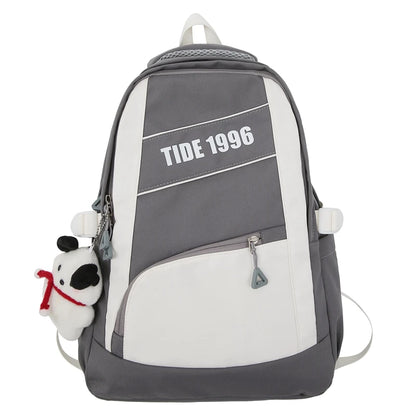 Cool Women Nylon Laptop Student Book Bag Girl Leisure Backpack Ladies Cute Fashion Female Travel Teenage College Backpack Trendy