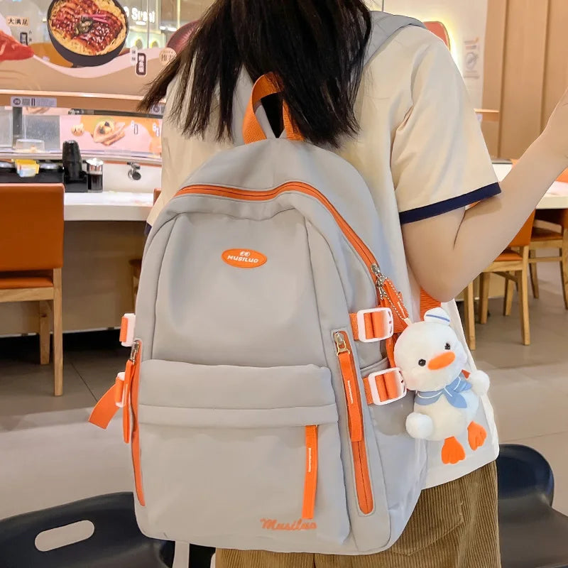 Cool Women Nylon School Bag Trendy Lady Kawaii College Backpack New Girl Travel Book Backpack Fashion Female Laptop Student Bags
