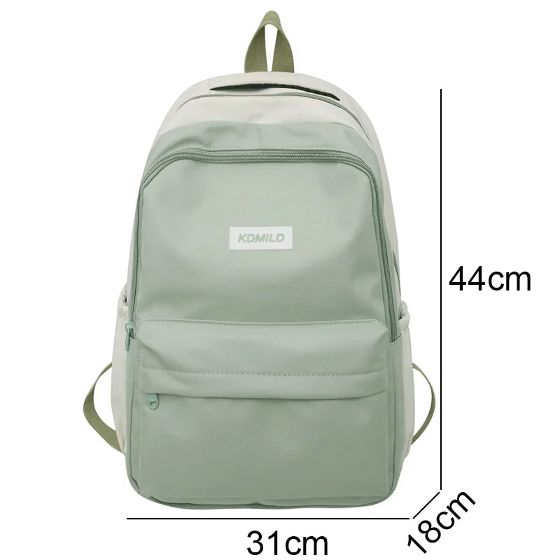 Cool Women Red Waterproof Laptop School Bag Female Cute Backpack Fashion Girl Kawaii College Backpack Trendy Lady Travel BookBag