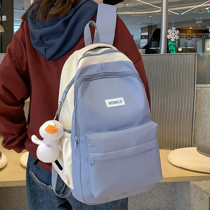 Cool Women Red Waterproof Laptop School Bag Female Cute Backpack Fashion Girl Kawaii College Backpack Trendy Lady Travel BookBag