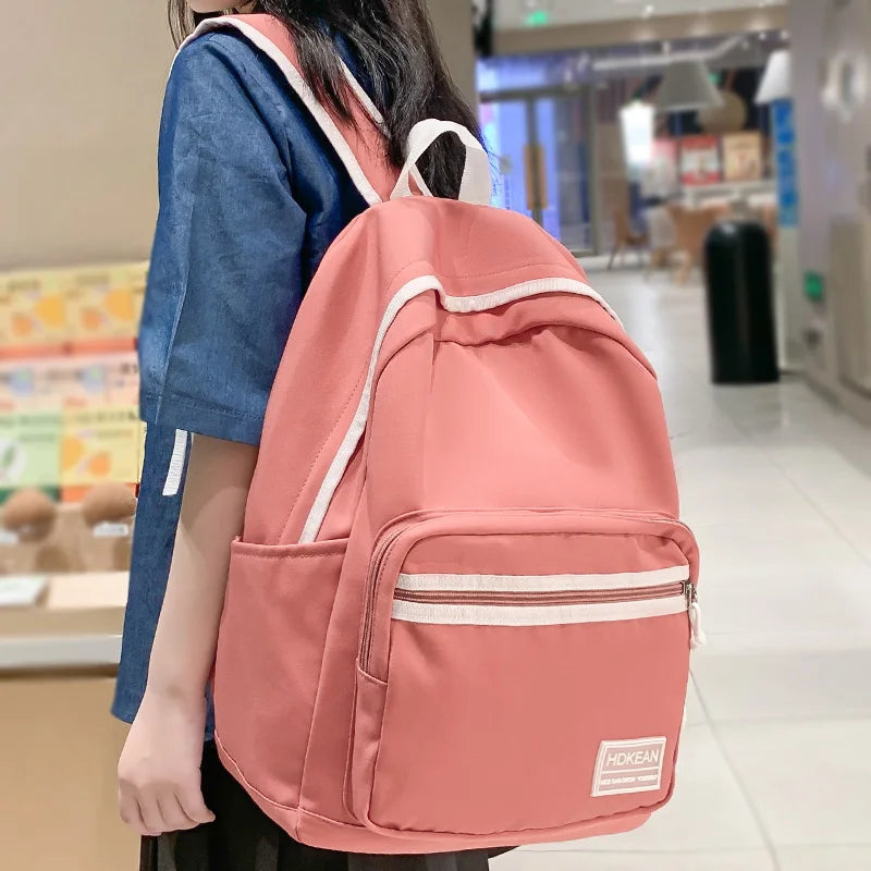 Cool Women Student Leisure Bags Teenage Fashion Ladies Book Bag Female Laptop College Backpack Trendy Girl Nylon School Rucksack