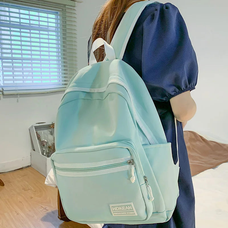 Cool Women Student Leisure Bags Teenage Fashion Ladies Book Bag Female Laptop College Backpack Trendy Girl Nylon School Rucksack