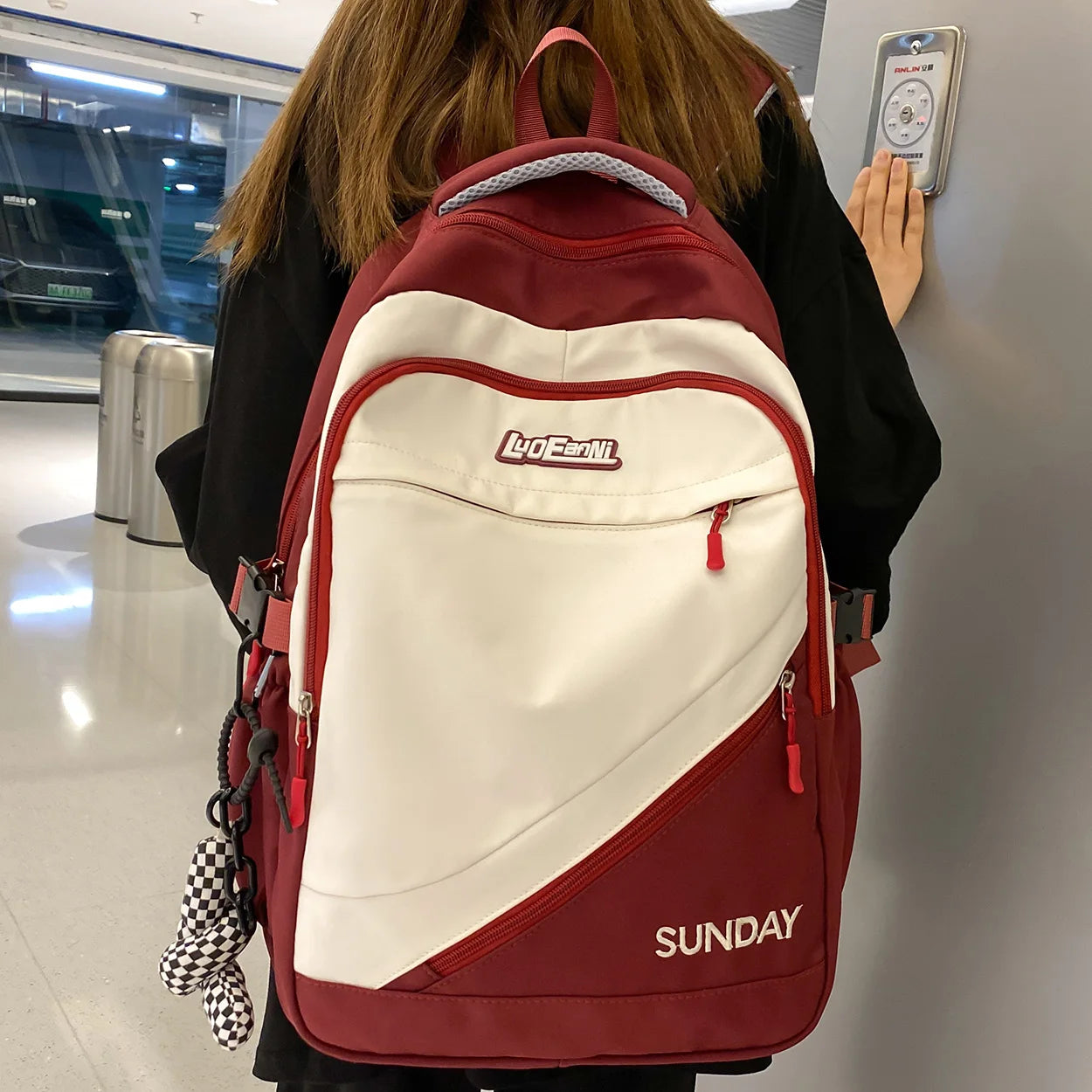 Cool Women Student Waterproof High Capacity College Backpack Female School Bag Cute Lady Travel Laptop Girl Book Bag Fashion New