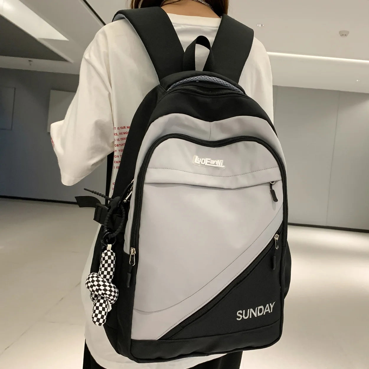 Cool Women Student Waterproof High Capacity College Backpack Female School Bag Cute Lady Travel Laptop Girl Book Bag Fashion New