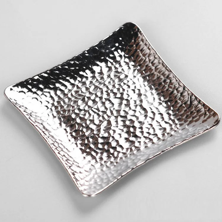 Copper Alloy Coaster Kung Fu Tea Set Tea Ceremony Tea Tray Tea Mat Cup Saucer Tin Cup Saucer Coaster Tea Set Siteel