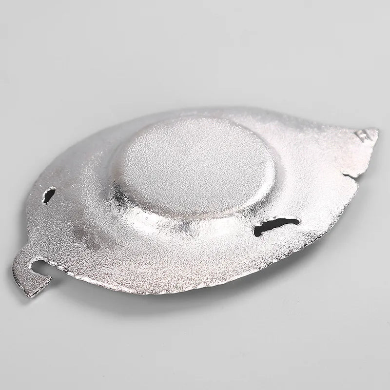 Copper Alloy Coaster Kung Fu Tea Set Tea Ceremony Tea Tray Tea Mat Cup Saucer Tin Cup Saucer Coaster Tea Set Siteel