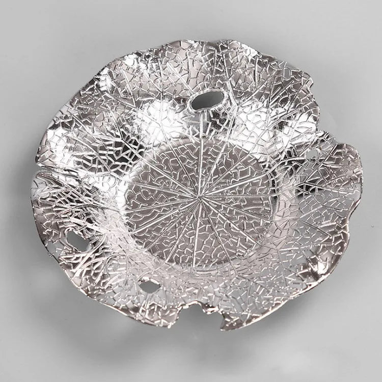 Copper Alloy Coaster Kung Fu Tea Set Tea Ceremony Tea Tray Tea Mat Cup Saucer Tin Cup Saucer Coaster Tea Set Siteel