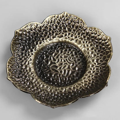 Copper Alloy Coaster Kung Fu Tea Set Tea Ceremony Tea Tray Tea Mat Cup Saucer Tin Cup Saucer Coaster Tea Set Siteel