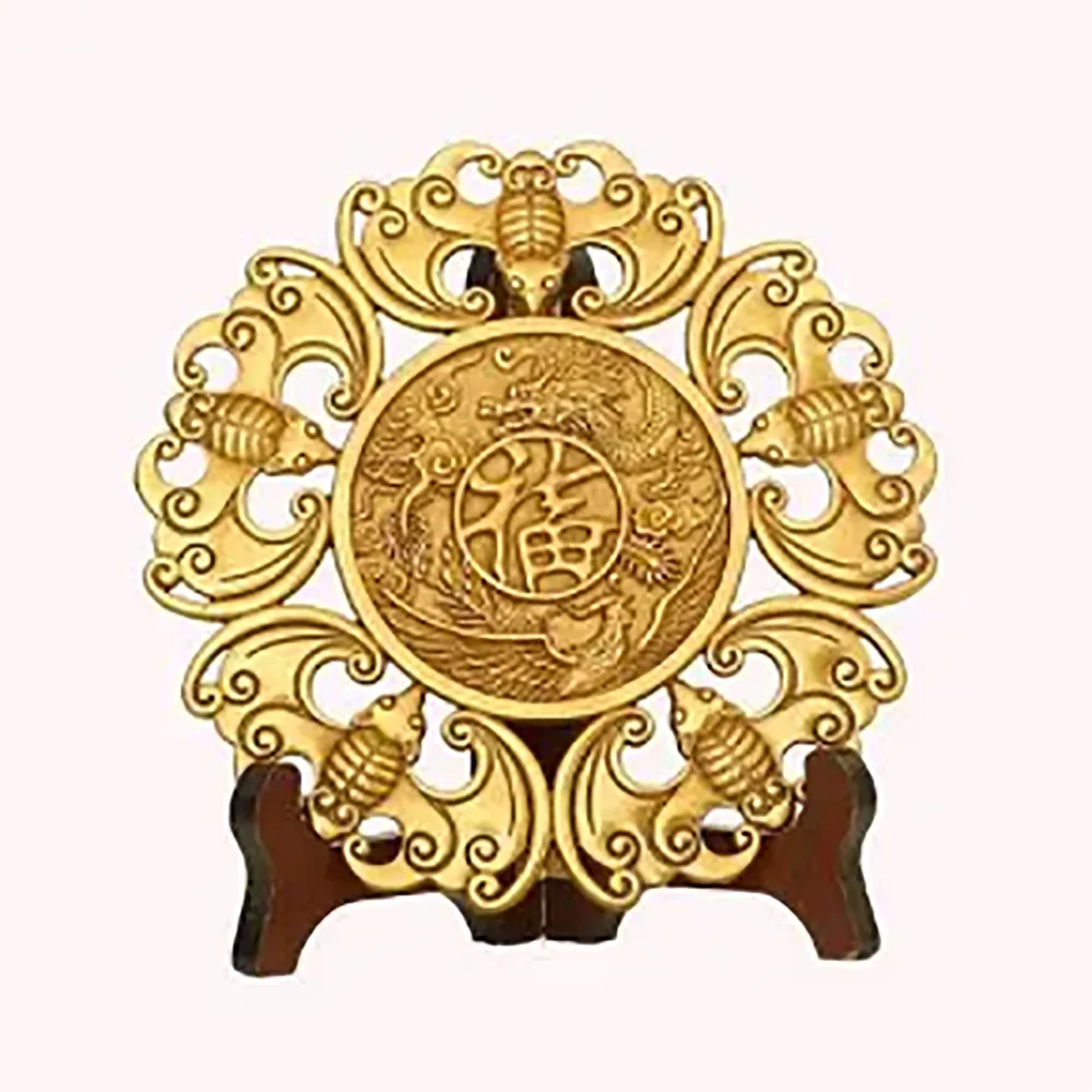 Copper Bat Hanging Money Authentic Fengshui Six Emperors and Five Emperors Qian Zhenzhai Bat Money Home Decoration Beam Pendant