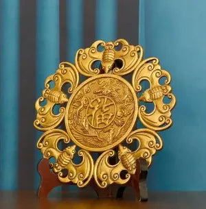 Copper Bat Hanging Money Authentic Fengshui Six Emperors and Five Emperors Qian Zhenzhai Bat Money Home Decoration Beam Pendant