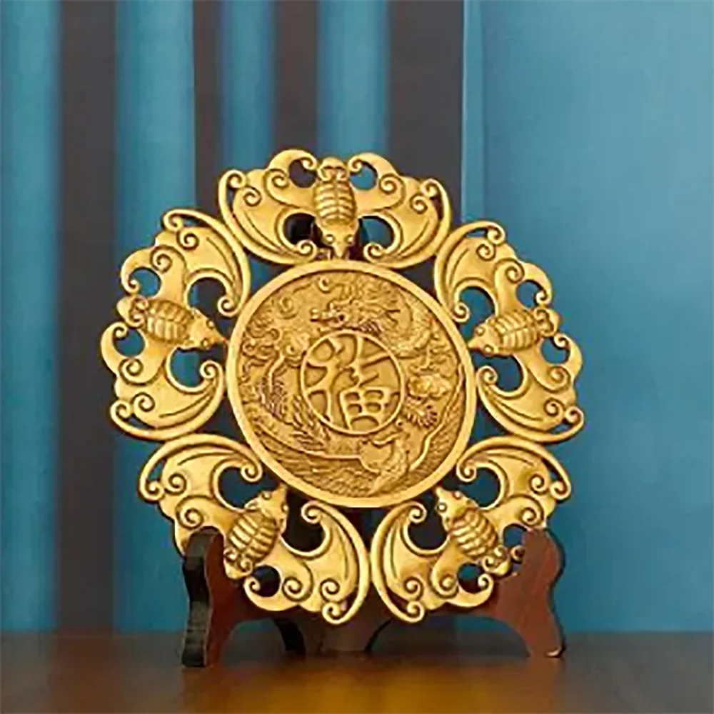 Copper Bat Hanging Money Authentic Fengshui Six Emperors and Five Emperors Qian Zhenzhai Bat Money Home Decoration Beam Pendant