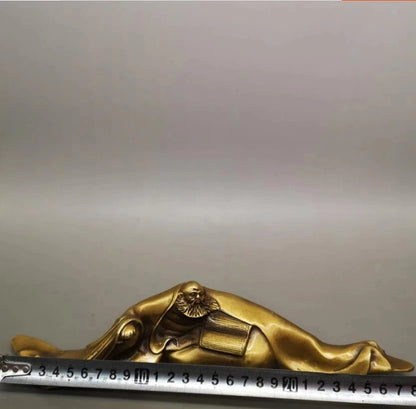 Copper Bodhidharma Patriarch Press Paper Ballast Study Supplies Office Desktop Car Decoration Brass