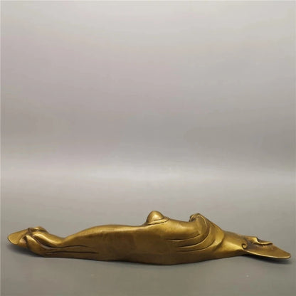 Copper Bodhidharma Patriarch Press Paper Ballast Study Supplies Office Desktop Car Decoration Brass