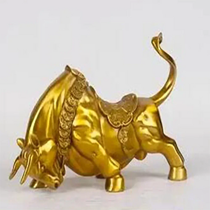 Copper Bull Ornament Copper Bull Taurus Lucky Opening Gift Home Living Room Desk Decoration Ornament