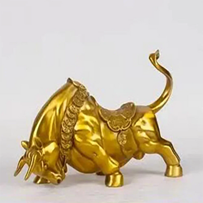 Copper Bull Ornament Copper Bull Taurus Lucky Opening Gift Home Living Room Desk Decoration Ornament
