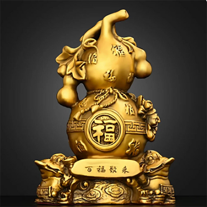 Copper Gourd Ornament Golden Toad Hundred Blessings Hundred Blessings Gathering Living Room Entrance Shop Decor
