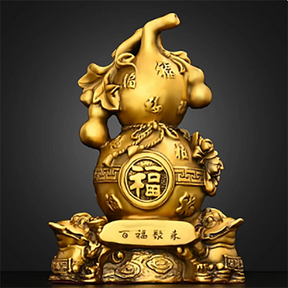 Copper Gourd Ornament Golden Toad Hundred Blessings Hundred Blessings Gathering Living Room Entrance Shop Decor