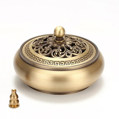 Copper Incense Burner DIY Incense Seal Mold Tools Kit Set for Home Fragrance Aromatherapy Yoga Office Relax