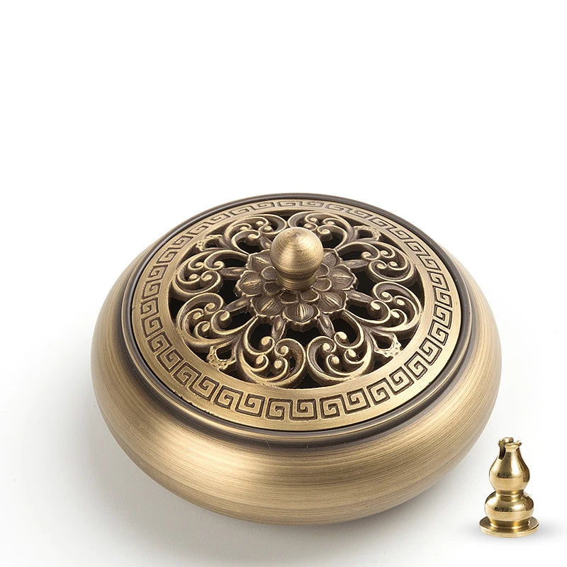 Copper Incense Burner Home Decoration Incense Stick Holder Room Aromatherapy Muse Accessories