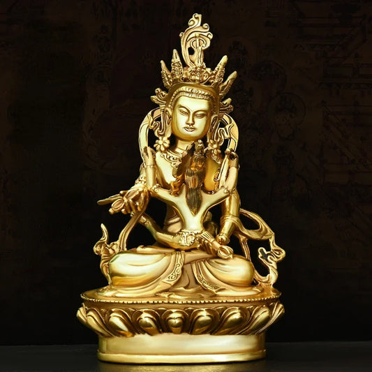 Copper  Joyful Buddha Ornament Tibetan Tantric Statue Nepalese Buddhist Home Offering Buddha Sculptures