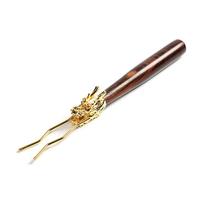 Copper Kettle with Dragon Head, Pot Fork, Ebony Wood, Tea Ceremony Accessories, Dedicated Fork