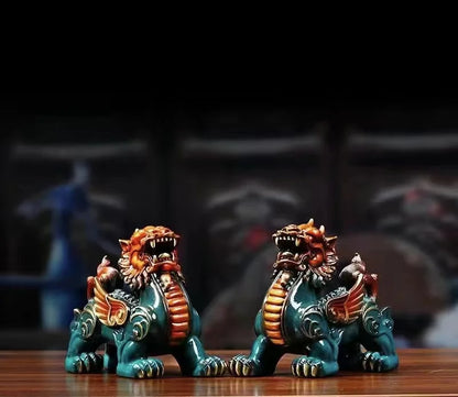 Copper Mascot Animal Pixiu Decorations Miniatures Statues Home Living Room Sculptures