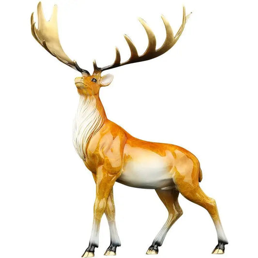 Copper Milu deer statue placed pieces of Feng Shui home decoration  hotel office family decoration accessories home decor