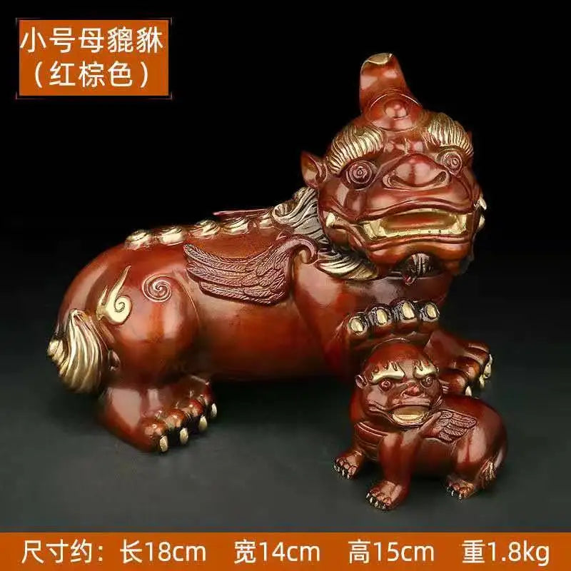 Copper Pi Xiu statue placed pieces of Feng Shui home decoration accessories hotel office family decoration  home decor