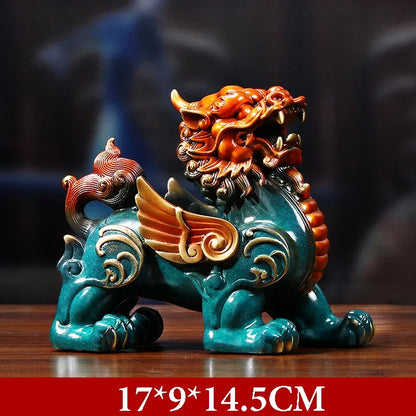 Copper Pixiu Decor Town House Figurines Miniatures Ornaments Statues Home Living Room Sculptures