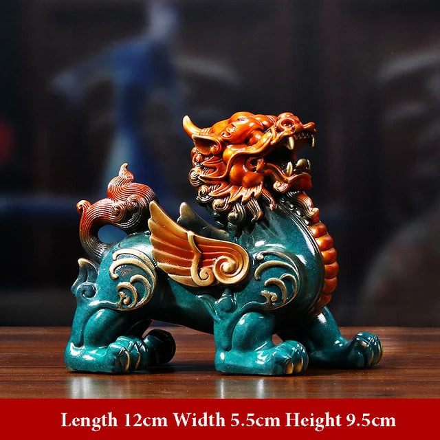 Copper Pixiu Decorations Mascot Decoration Figurines Miniatures Ornaments Statues Home Living Room Sculptures