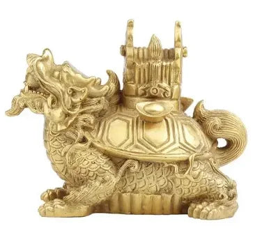 Copper Sanyuan and Dragon Turtle Ornaments Dragon Turtle Back Cap Learning Home Desktop Creative Decoration Ornaments