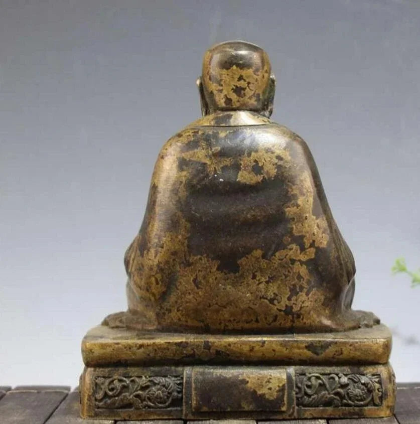 Copper Statue Antique Ornaments, Brass Casting Place, Tibetan King Buddha Statue, Religious Buddha Statue Handicraft