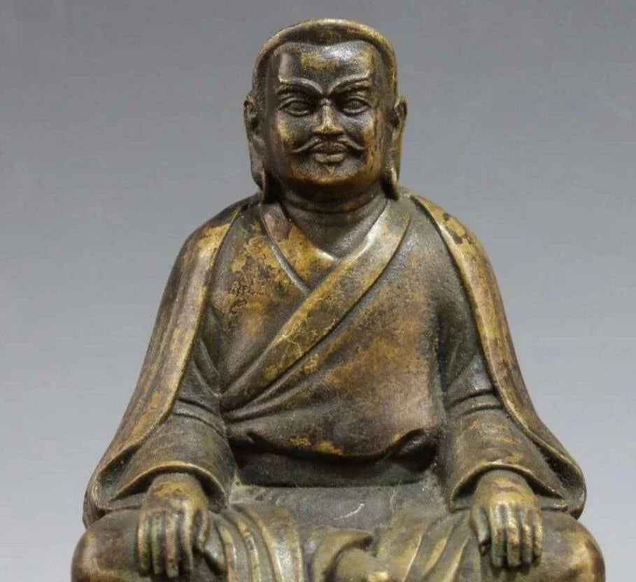 Copper Statue Antique Ornaments, Brass Casting Place, Tibetan King Buddha Statue, Religious Buddha Statue Handicraft