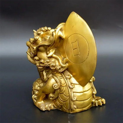 Copper Statue Antique copper brass ornaments office furnishings