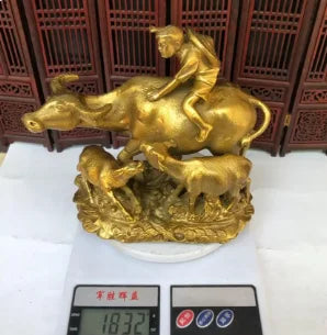 Copper Statue Antique pure brass horse home office decoration