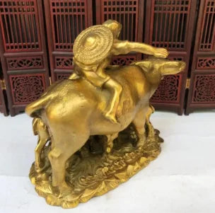 Copper Statue Antique pure brass horse home office decoration