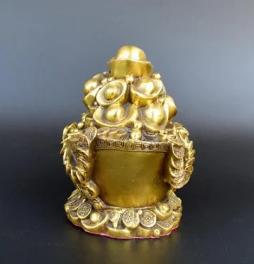 Copper Statue Antique pure copper Yuan Bao Pai ornaments home accessories study office creative decorative crafts furnishings