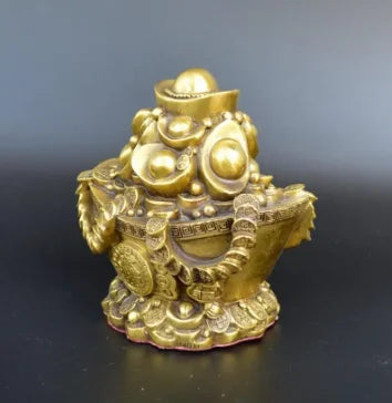 Copper Statue Antique pure copper Yuan Bao Pai ornaments home accessories study office creative decorative crafts furnishings