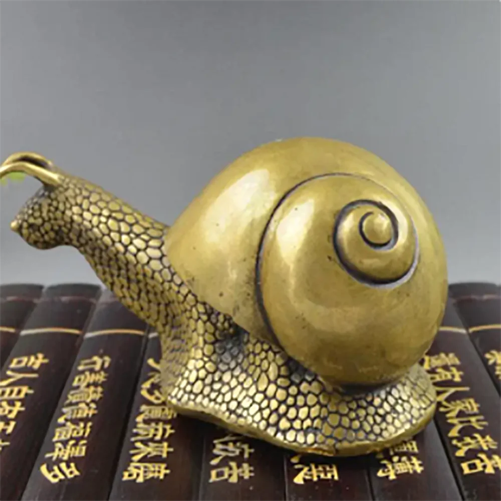 Copper Statue Brass handicraft snail means to live and work in peace and contentment