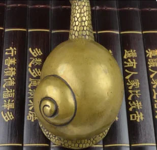 Copper Statue Brass handicraft snail means to live and work in peace and contentment