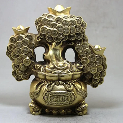 Copper Statue Collection antique wholesale crafts brass direct selling old money tree ornaments