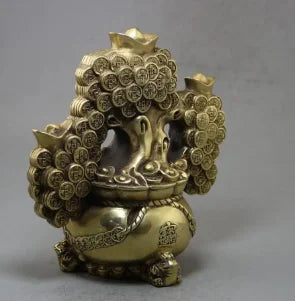 Copper Statue Collection antique wholesale crafts brass direct selling old money tree ornaments