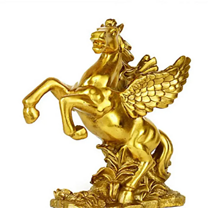 Copper Statue Copper horse Fengshui ornament pure copper flying horse twelve zodiac office table is ready for business