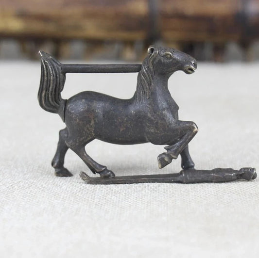 Copper Statue Decorative brass pony lock
