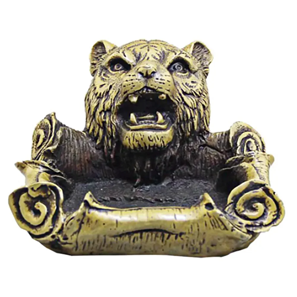 Copper Statue Factory direct sales retro antique antique crafts wholesale collection brass Hutou ashtray ornaments