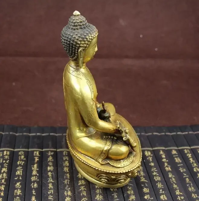 Copper Statue Large Tibet Tibetan brass Medicine Buddha Statue